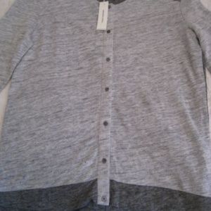 NEW WITH TAG GERARD DAREL GRAY TOP 3/4 SLEEVE 8